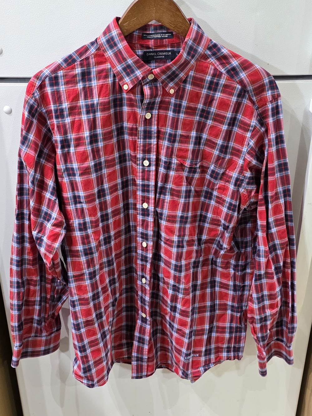Daniel Cremieux Red & Blue Plaid Button-Down Shirt